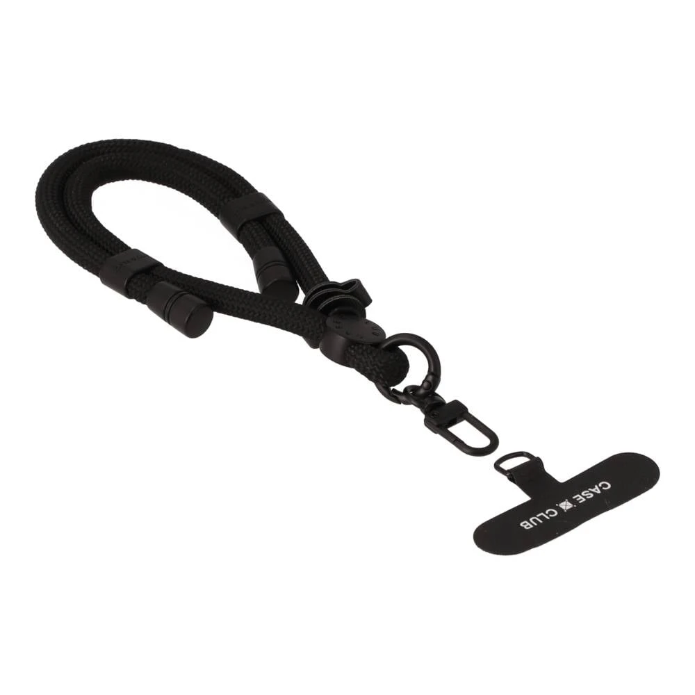 black rope wrist strap